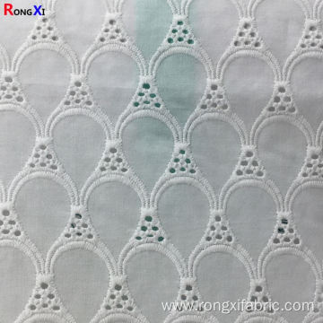 New Design bedsheet 100% Cotton Lace Fabric Embroidery